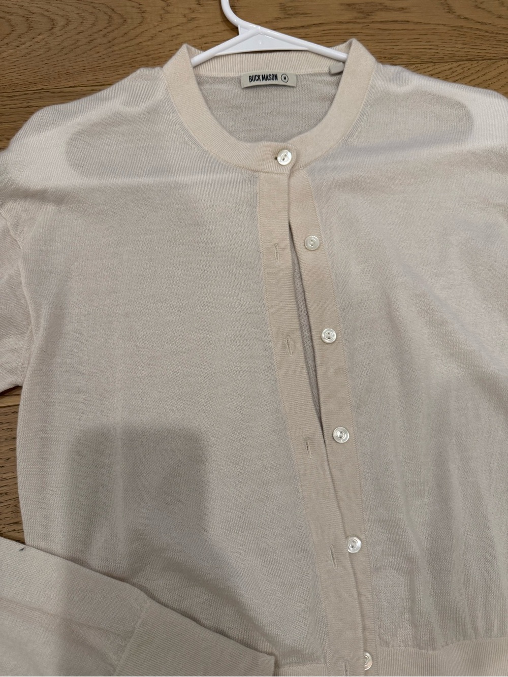 Like New Buck Mason Featherweight Wool Blend Cardigan - Picture 3 of 6